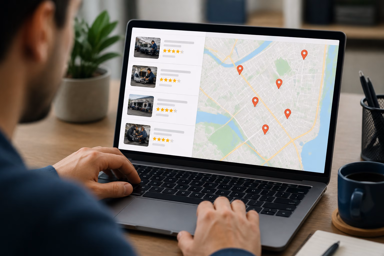 Онлайн-перевірка рейтингу СТО Nissan на Google Картах